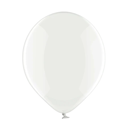Transparenter kristallklarer Latexballon in klassischer Tropfenform