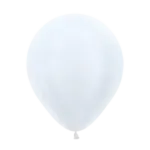 Latexballon Metallic – Weiß | Perlweiß