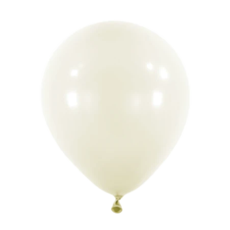 Latexballon in Tropfenform in Metallic Kaltweiß