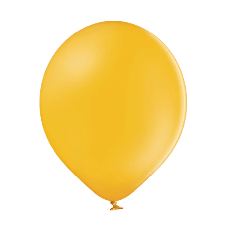 Ockerfarbener Pastell-Latexballon in klassischer Tropfenform