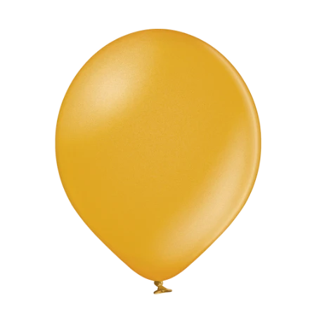 Latexballon in Tropfenform in Metallic Gold