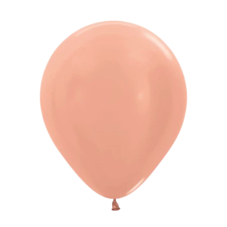Latexballon in Tropfenform in Metallic Roségold