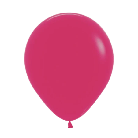Himbeerfarbener Pastell-Latexballon in klassischer Tropfenform