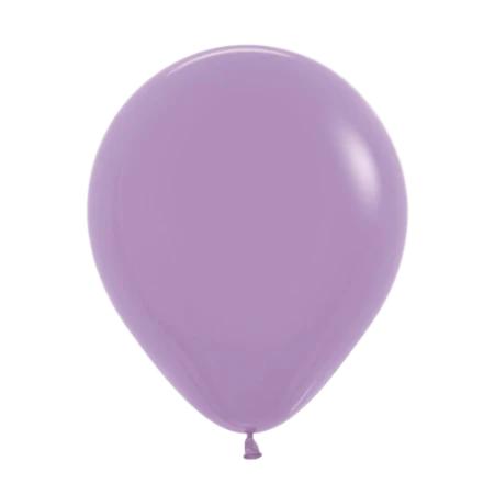 Fliederfarbener Pastell-Latexballon in klassischer Tropfenform