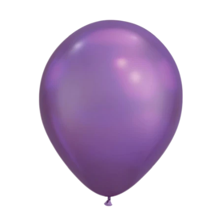 Latexballon in Tropfenform in Metallic Purple