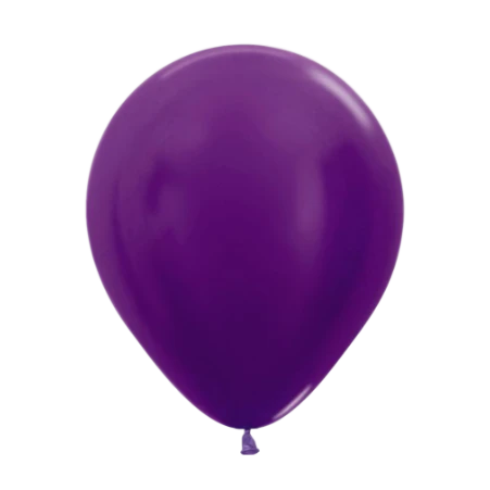 Latexballon in Tropfenform in Metallic Violett