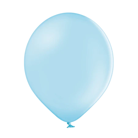 Himmelblauer Pastell-Latexballon in klassischer Tropfenform