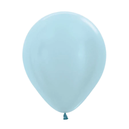 Latexballon in Tropfenform in Metallic Blau