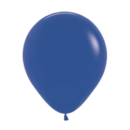 Königsblauer Pastell-Latexballon in klassischer Tropfenform
