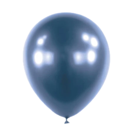 Latexballon in Tropfenform in Metallic Azur