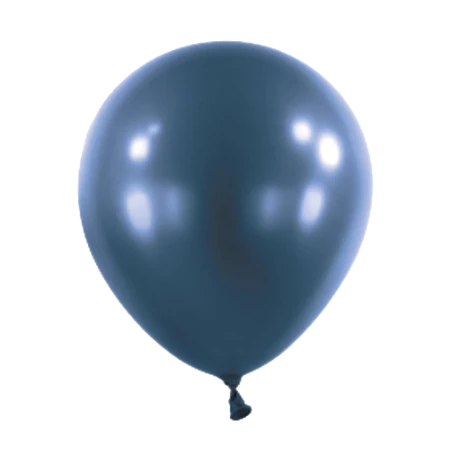 Latexballon in Tropfenform in Metallic Marineblau