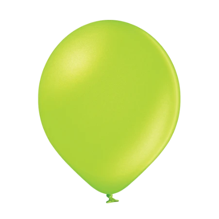 Latexballon in Tropfenform in Metallic Apfelgrün