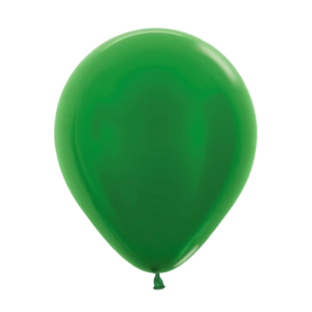 Latexballon in Tropfenform in Metallic Grün