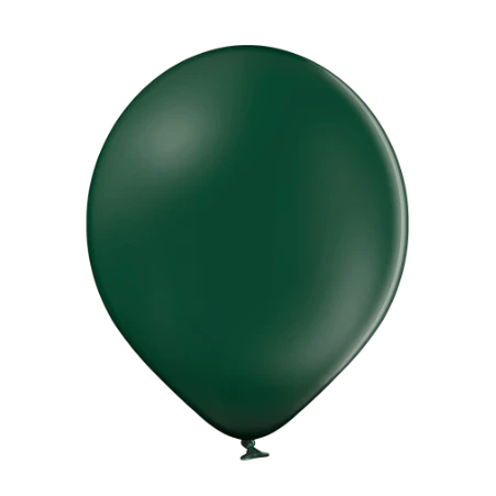 Dunkelgrüner Pastell-Latexballon in klassischer Tropfenform