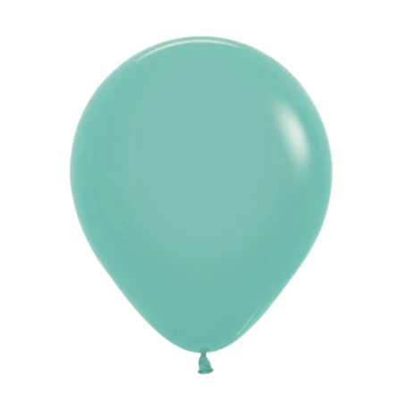 Aquamarinfarbener Pastell-Latexballon in klassischer Tropfenform
