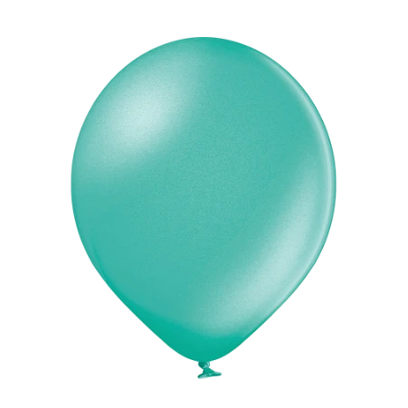 Latexballon in Tropfenform in Metallic Grün