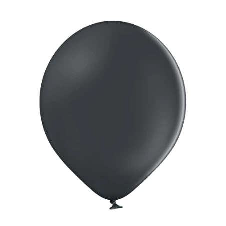 Graubläulicher Pastell-Latexballon in klassischer Tropfenform