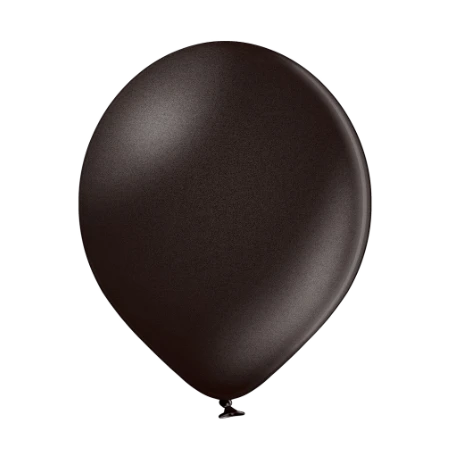 Latexballon in Tropfenform in Metallic Schwarz