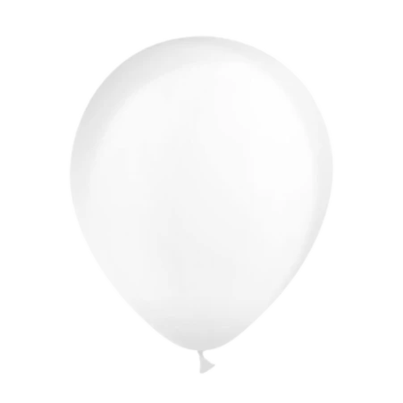 Transparenter Latexballon in klassischer Tropfenform