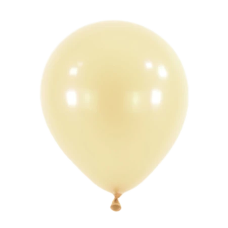 Cremefarbener Latexballon in klassischer Tropfenform