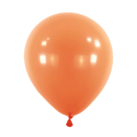 Terrakottafarbener Latexballon in klassischer Tropfenform