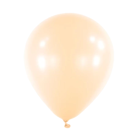 Pfirsichfarbener Latexballon in klassischer Tropfenform