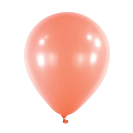 Erdbeerroter Latexballon in klassischer Tropfenform