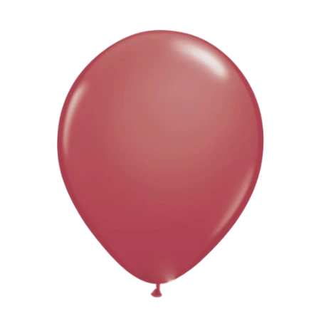 Preiselbeerroter Latexballon in klassischer Tropfenform