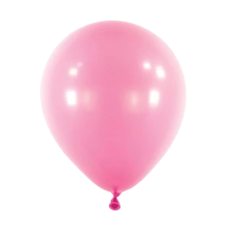 Pinker Latexballon in klassischer Tropfenform