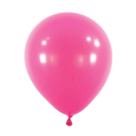 Hot-Pink-Latexballon in klassischer Tropfenform