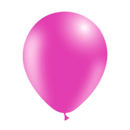 Fuchsiafarbener Latexballon in klassischer Tropfenform