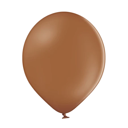 Mokkafarbener Latexballon in klassischer Tropfenform