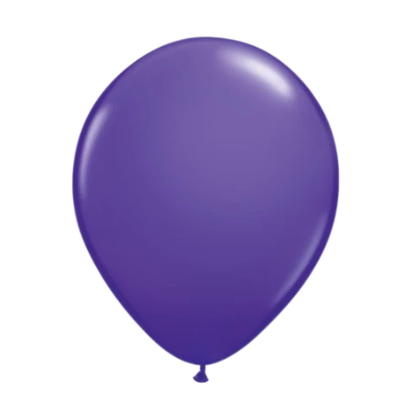 Dunkelvioletter Latexballon in klassischer Tropfenform