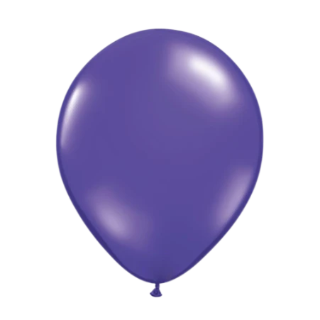 Quarzlila Latexballon in klassischer Tropfenform