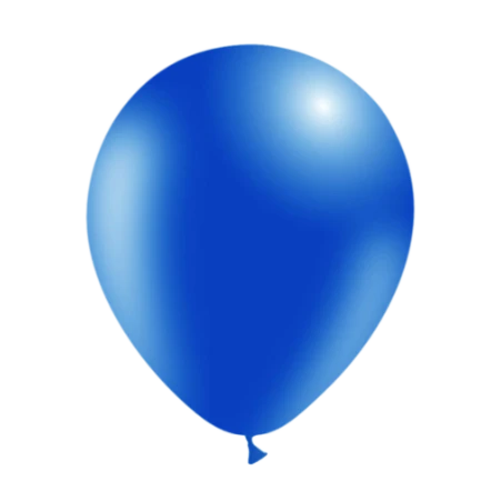 Marineblauer Latexballon in klassischer Tropfenform