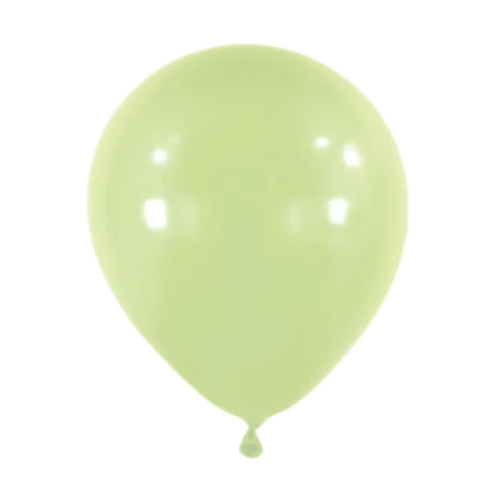 Salbeigrüner Latexballon in klassischer Tropfenform