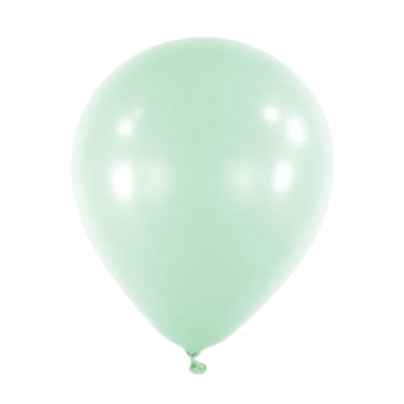 Minzgrüner Latexballon in klassischer Tropfenform