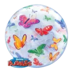 Bubbles Ballon – Bunte Schmetterlinge | Transparent