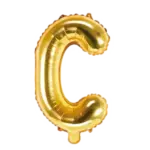 Folienballon Buchstabe – C | Gold