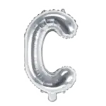 Folienballon Buchstabe – C | Silber
