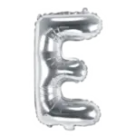 Folienballon Buchstabe – E | Silber