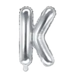 Folienballon Buchstabe – K | Silber