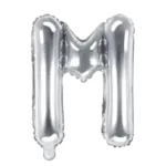 Folienballon Buchstabe – M | Silber