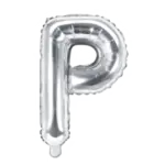 Folienballon Buchstabe – P | Silber