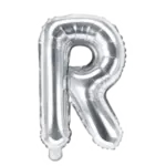 Folienballon Buchstabe – R | Silber