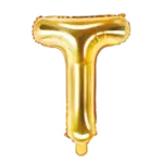 Folienballon Buchstabe – T | Gold