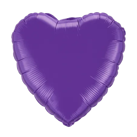 Lila Folienballon in Herzform