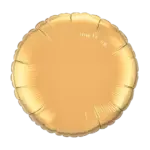 Folienballon Rund – Gold | Glänzend