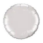 Folienballon Rund – Silber | Silbergrau