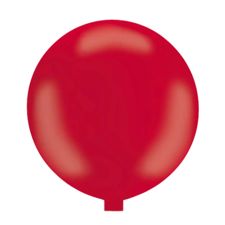 Roter Latex-Riesenballon mit matter Oberfläche